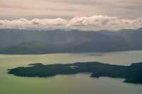 Skedans, Louise Island, Gwaii Haanas National Park Reserve Aerial, British Columbia, Canada CM11-15