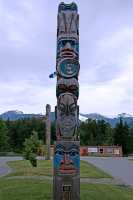 Bella Coola, School Totem Pole, British Columbia, Canada CM11-002