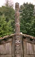 The Haida House Complex Totem Poles, Museum of Anthropology, British Columbia, Canada CM11-16
