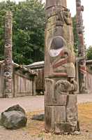 The Haida House Complex Totem Poles, Museum of Anthropology, British Columbia, Canada CM11-15