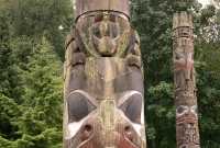 The Haida House Complex Totem Poles, Museum of Anthropology, British Columbia, Canada CM11-14
