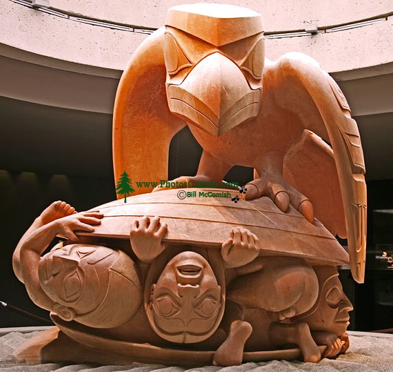 The Raven and the First Men by Bill Reid, Museum of Anthropology, British Columbia, Canada CM11-05