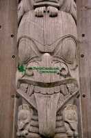 Bill Reid Totem Pole, Skidegate, Queen Charlotte Islanda, Haida Gwaii, British Columbia, Canada CM11-01