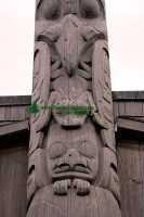 Bill Reid Totem Pole, Skidegate, Queen Charlotte Islanda, Haida Gwaii, British Columbia, Canada CM11-02