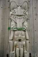 Bill Reid Totem Pole, Skidegate, Queen Charlotte Islanda, Haida Gwaii, British Columbia, Canada CM11-05