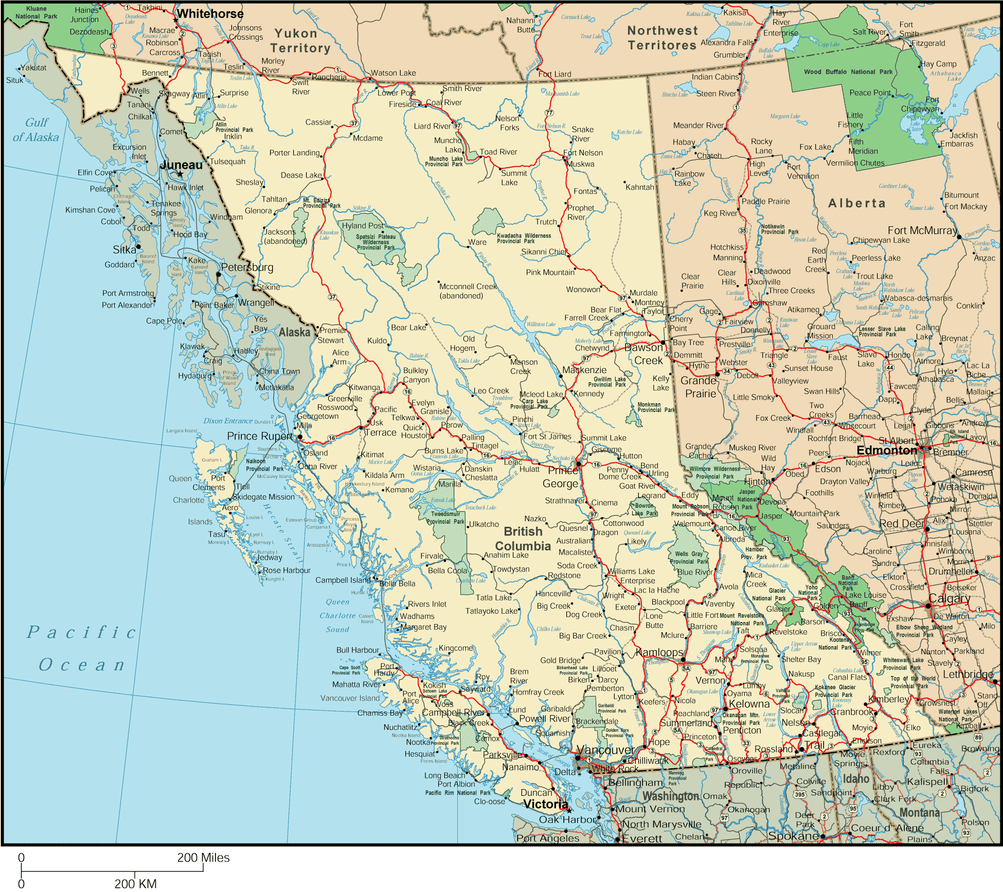 Canada+map+vancouver