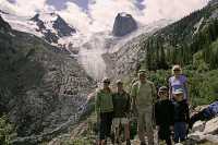 Bugaboo Provincial Park, Canadian Alpine Guide and Family, British Columbia, Canada CM11-022