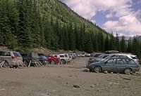 Bugaboo Provincial Park, Trail Head Parking Lot, Kootenays, British Columbia, Canada CM11-002