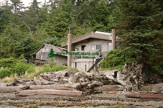 Hotspring Island, Gandll K'in Gwaay Yaay, Watchmen House, Haida Heritage Site, Gwaii Haanas National Park Reserve, British Columbia, Canada CM11-001