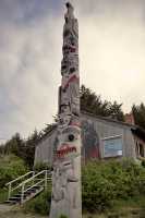 Haida Totem Pole Photos, Old Massett, Skidegate, Queen Charlotte Islands, Haida Gwaii, British Columbia, Canada CM11-09