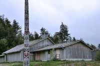 Haida Totem Pole Photos, Old Massett, Skidegate, Queen Charlotte Islands, Haida Gwaii, British Columbia, Canada CM11-02
