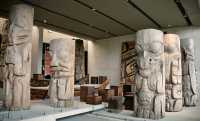 Haida Totem Poles, Carvings, Museum of Anthropology. British Columbia, Canada CM11-08 
(Photo not for sale)
