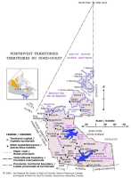 Map of Northwest Territories, Canada