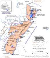 Map of Nova Scotia, Canada