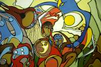 Museum of Civilization Photos, Daphne Odjig Mural, Ontario, Canada (Photo Not For Sale) CM11-17