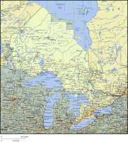 Map of Ontario, Canada