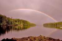 Rose Harbour Rainbow, Gwaii Haanas National Park Reserve, Haida Gwaii, British Columbia, Canada CM11-01