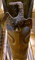 Royal Ontario Museum, (ROM) Totem Poles, Main Entrance Stairs, Toronto, Ontario CM11-011
