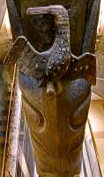 Royal Ontario Museum, (ROM) Totem Poles, Main Entrance Stairs, Toronto, Ontario CM11-011
