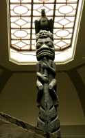 Royal Ontario Museum, (ROM) Totem Poles, Main Entrance Stairs, Toronto, Ontario CM11-014