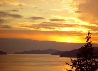 Howe Sound, Sunset, Sea to Sky Highway, British Columbia, Canada  09