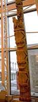 Memorial Pole, Royal BC Museum, Taken from Tanu, T'aanuu Lnagaay,  British Columbia, Canada CM11-16 
PHOTO NOT FOR SALE