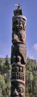 Gitanyow (Kitwanyou)Totem Poles, Nass Valley, Northern British Columbia, Canada CM11-09