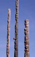 Gitanyow (Kitwanyou) Totem Poles, Nass Valley, Northern British Columbia, Canada CM11-10