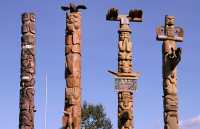 New Aiyansh Totem Poles, Nass Valley, Northern British Columbia, Canada CM11-02