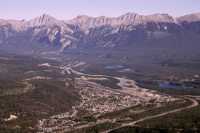 Town of Jasper, Athabasca River, Jasper National Park, Alberta CM11-02