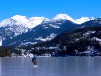 Skating, Green Lake, Whistler, British Columbia, Canada 06