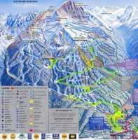 Trail Map of Blackcomb Mountain, Whistler, British Columbia, Canada