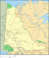 Map of Yukon, Canada