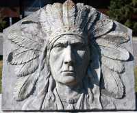 Whyte Museum Sculpture, Town of Banff, Alberta, Canada CMX-008
