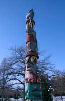British Columbia Parliament Buildings, Totem Pole, Victoria, Canada CM11-03