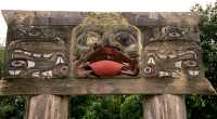 The Haida House Complex Totem Poles, Museum of Anthropology, British Columbia, Canada CM11-19