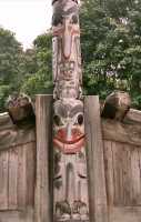 Respect to Bill Reid Pole, Poles, Museum of Anthropology, British Columbia, Canada CM11-17
