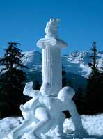 Whistler Nordic Centre, Ice Sculpture, British Columbia, Canada, CM11-11 