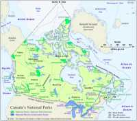 Map of Canada's National Parks