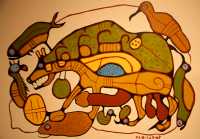 Glenbow Museum, Native Painting, First Nations Gallery, Calgary, Alberta, Canada CM11-15
