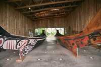 Haida Heritage Centre, Bill Reid Teaching Centre, Skidegate, Queen Charlotte Islands, Haida Gwaii, British Columbia, Canada CM11-18