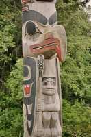 Haida Totem Pole Photos, Old Massett, Skidegate, Queen Charlotte Islands, Haida Gwaii, British Columbia, Canada CM11-10