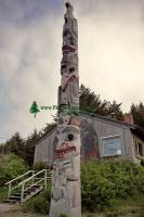 Highlight for Album: Haida Totem Pole Photos, Old Massett, Skidegate,  Queen Charlotte Islands, Haida Gwaii, British Columbia Stock Photos 