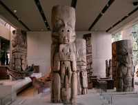 Haida Totem Pole, Canoes, Museum of Anthropology. British Columbia, Canada CM11-09 
(Photo not for sale)
