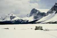 Bow Lake, Icefields Parkway, Spring 2009, Banff National Park, Alberta CM11-35
