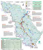 Map of Jasper National Park, Alberta, Canada 