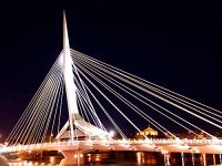 Winnipeg Esplanade Riel Bridge, Manitoba, Canada 03