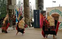 Museum of Anthropology, Great Hall, First Nations Dancers, UBC, British Columbia, Canada CM11-08