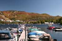 Mont-Tremblant Resort and Lac Tremblant Marina. September 2007.
