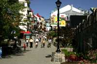 Mont-Tremblant pedestrian village. September 2007.